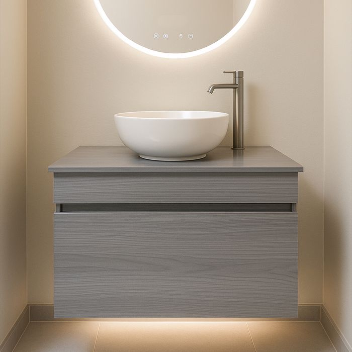 Mueble Madecor Everest Gris Con Tapa 70x50 Cm.