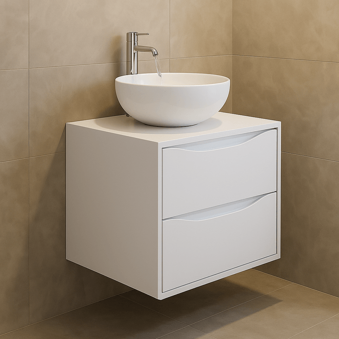 Mueble De Baño Estonia Blanco Con Tapa Poceta Centro 60x46 Cm.