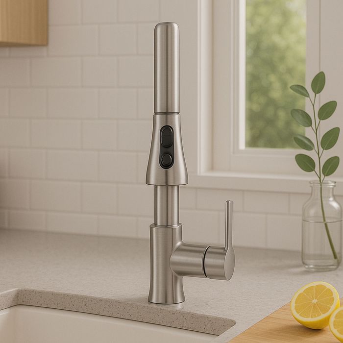 Grifería Para Lavaplatos Ruan Niquel Monocontrol