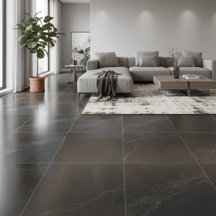 Porcelanato Oxido Negro Rectificado 60x120 Cm. Cj 1.44m² V4.