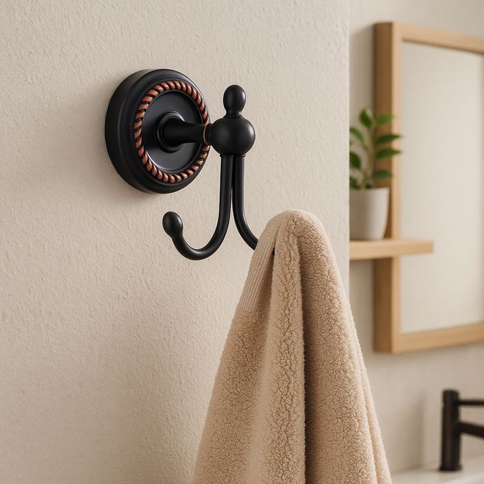 Percha Doble Prato Anticado