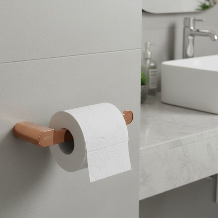 Kit Accesorios Toallero Corto+porta Rollo y Percha Cefalu Rosa Brillante