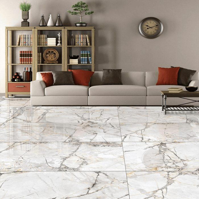 Porcelanato Florance Bianco Brillante 80x160 T4 Cajax 2.56 m² V2