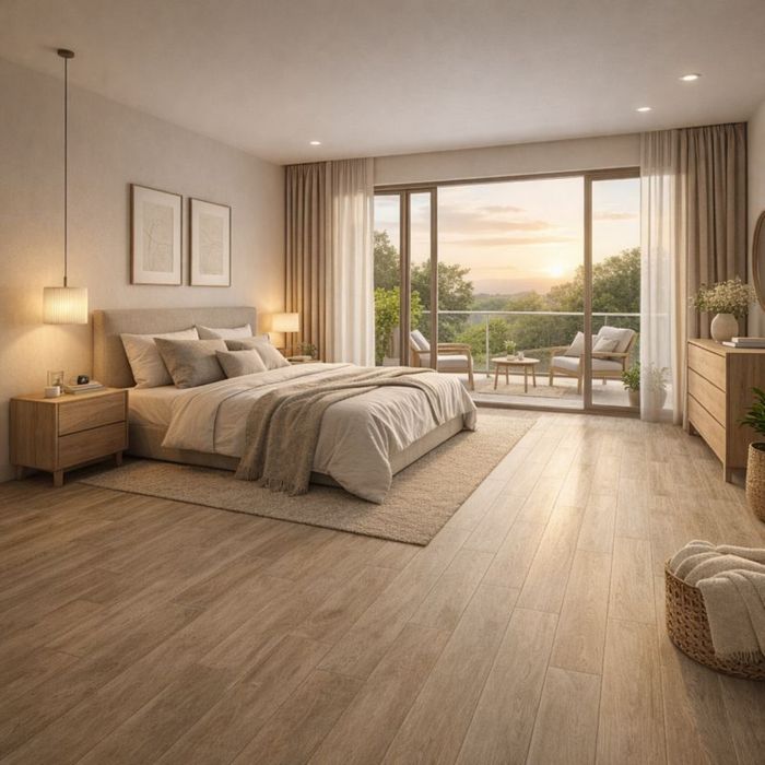 Porcelanato Ninsba Beige Rectificado Mate 30x150 Cm. Cj 1.34 m² V2