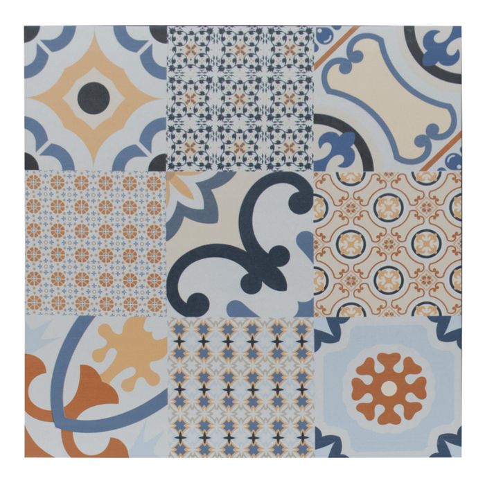 Porcelanato Logos Azul 58x58 T4 Caja x1.00m² V3