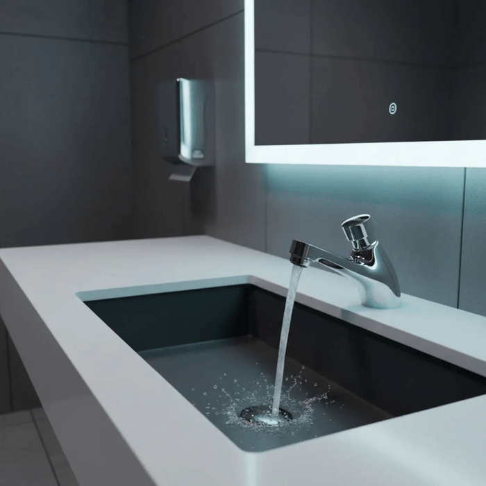 Grifería Push Automatica Para Lavamanos Monaco